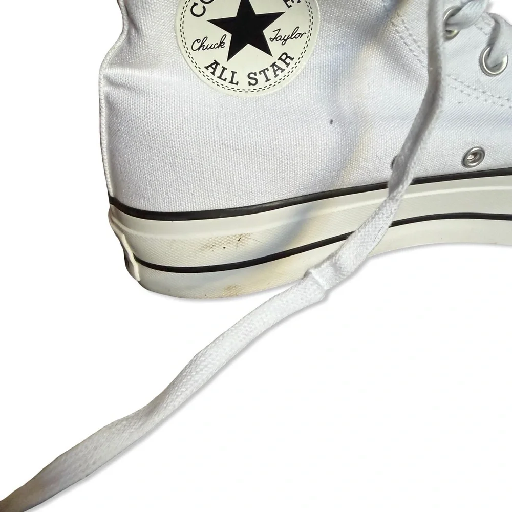 Converse All Star Chuck Taylor Lift Hi White Tops sneakers shoes Revolve 10.5